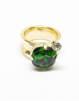 Dark Moss Green Color Ring